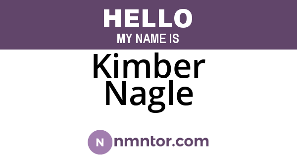 Kimber Nagle