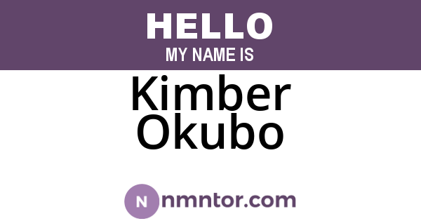 Kimber Okubo
