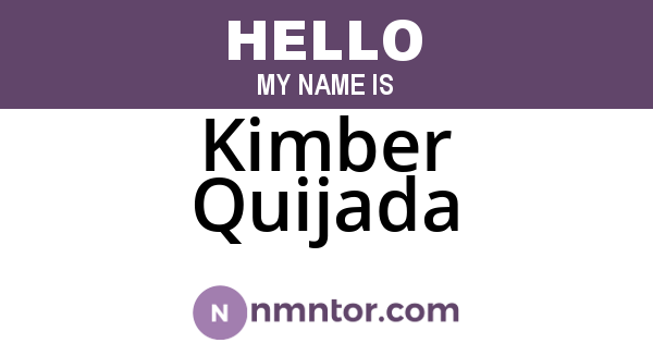 Kimber Quijada