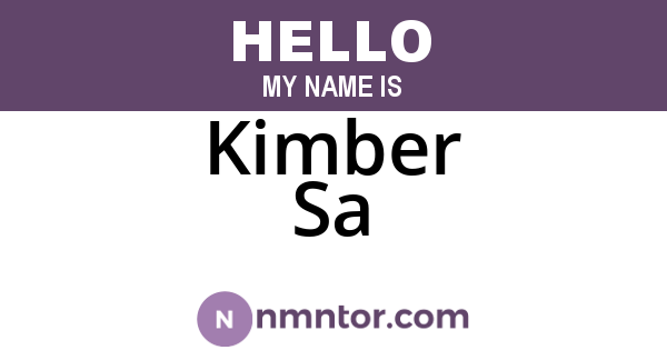 Kimber Sa