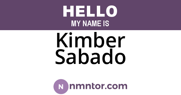 Kimber Sabado