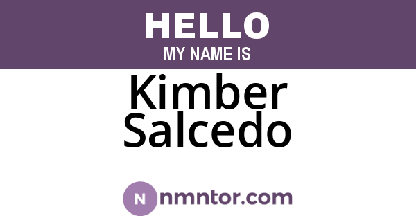 Kimber Salcedo