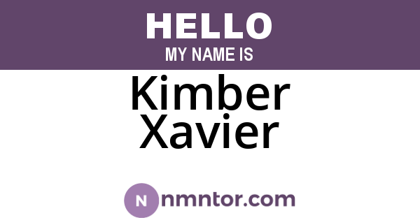 Kimber Xavier