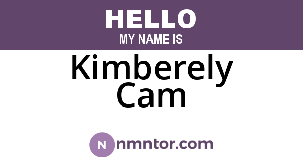 Kimberely Cam