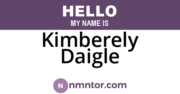 Kimberely Daigle