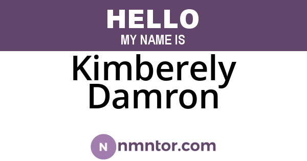 Kimberely Damron