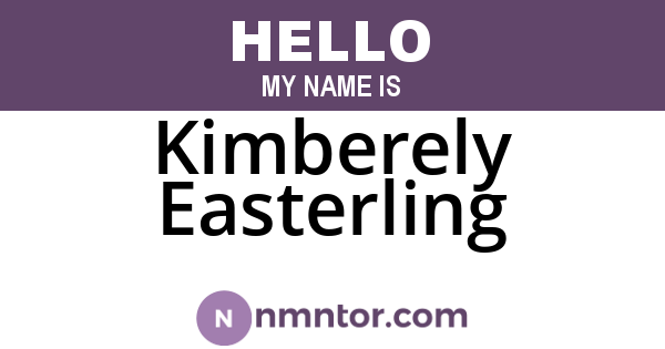 Kimberely Easterling