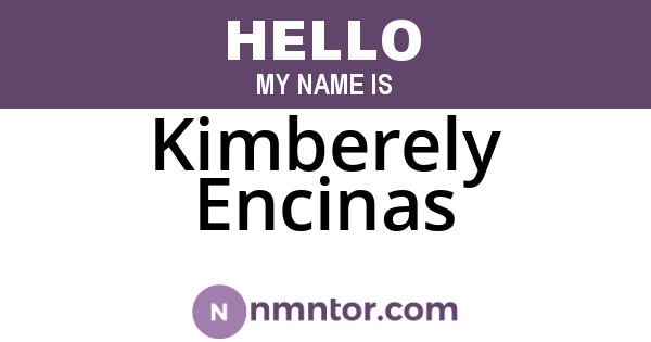 Kimberely Encinas