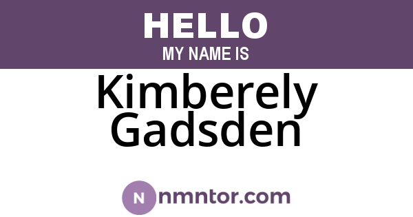 Kimberely Gadsden