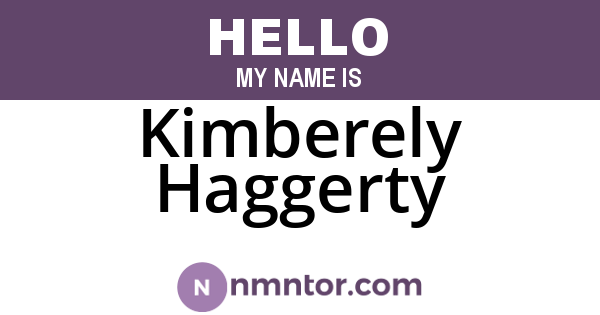 Kimberely Haggerty