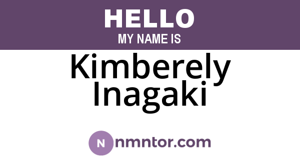 Kimberely Inagaki