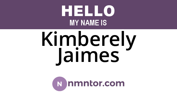 Kimberely Jaimes