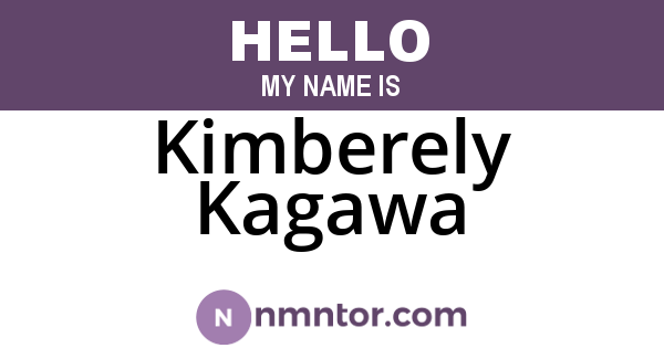 Kimberely Kagawa