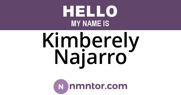 Kimberely Najarro