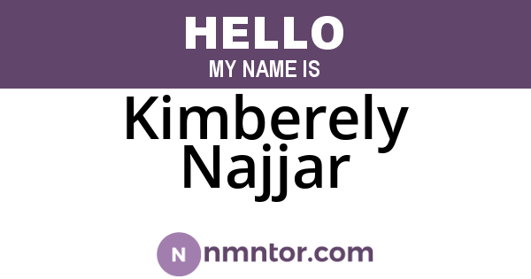 Kimberely Najjar