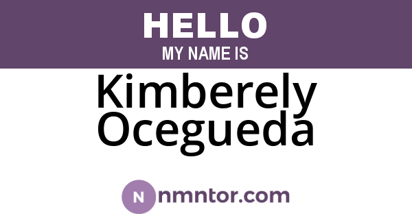 Kimberely Ocegueda