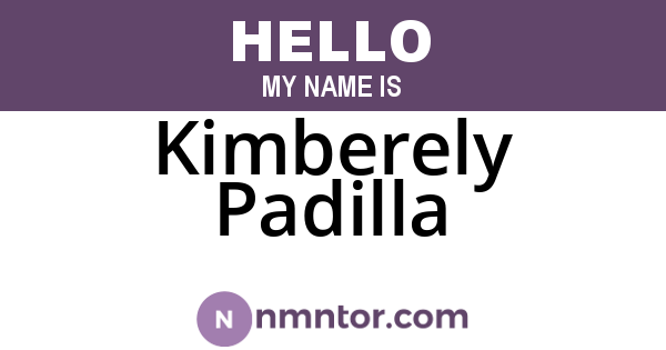 Kimberely Padilla