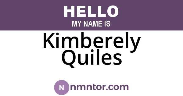 Kimberely Quiles