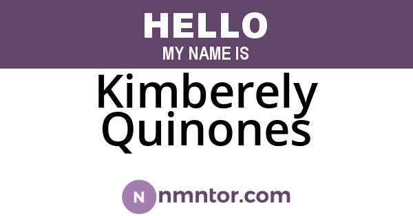 Kimberely Quinones