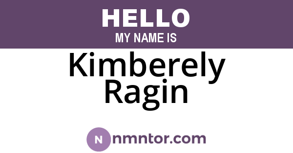 Kimberely Ragin