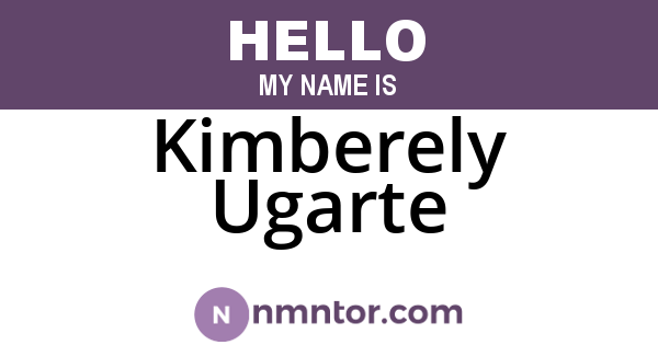 Kimberely Ugarte