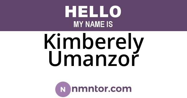 Kimberely Umanzor