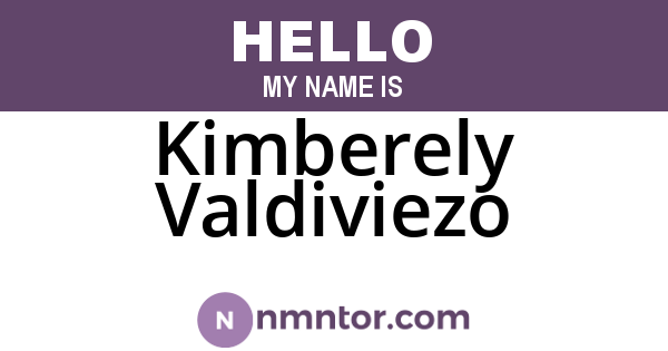 Kimberely Valdiviezo