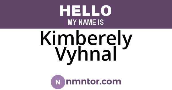 Kimberely Vyhnal