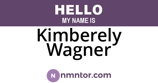 Kimberely Wagner