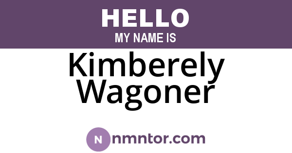 Kimberely Wagoner