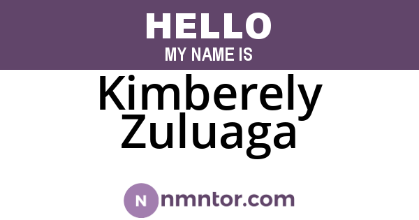 Kimberely Zuluaga
