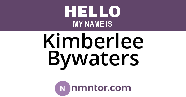 Kimberlee Bywaters