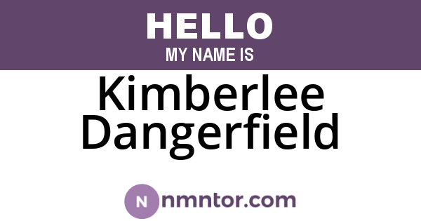Kimberlee Dangerfield