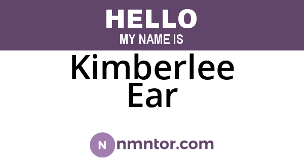 Kimberlee Ear