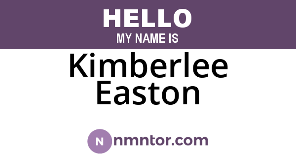 Kimberlee Easton