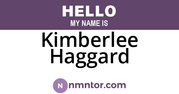 Kimberlee Haggard