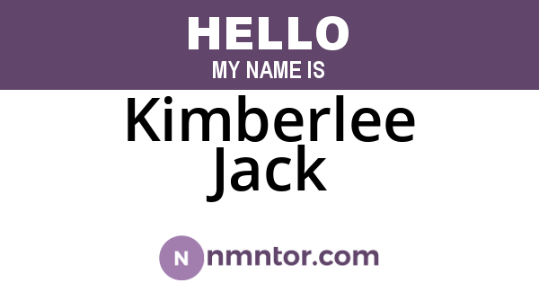 Kimberlee Jack