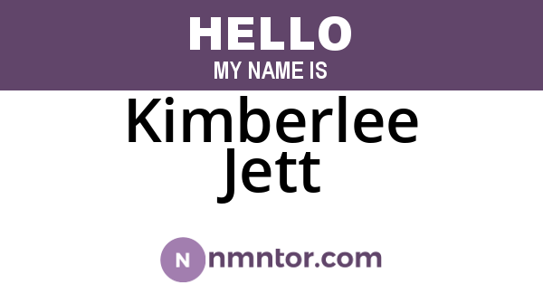 Kimberlee Jett