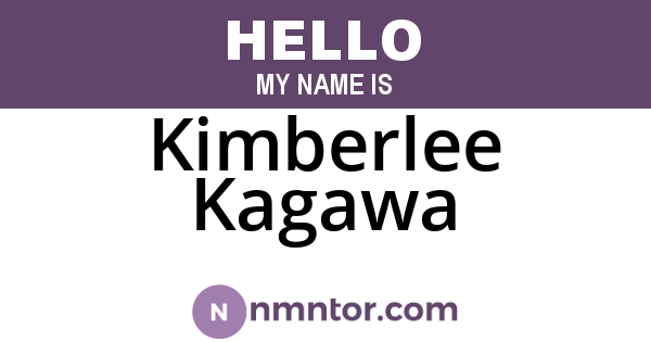 Kimberlee Kagawa