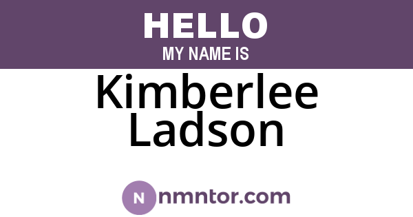Kimberlee Ladson