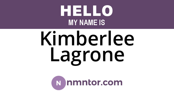 Kimberlee Lagrone