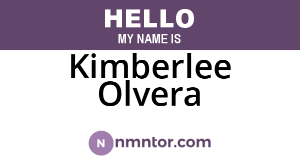 Kimberlee Olvera