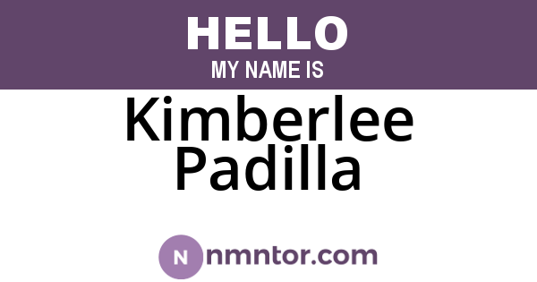 Kimberlee Padilla