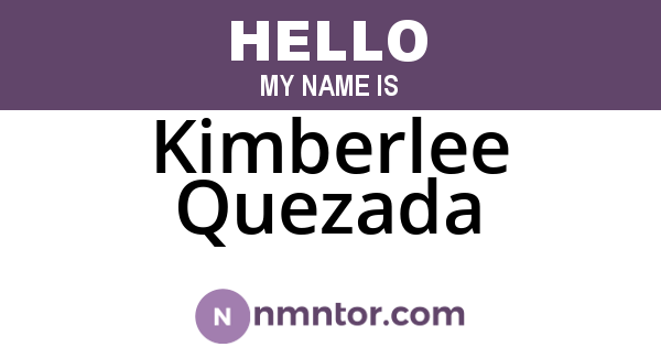 Kimberlee Quezada