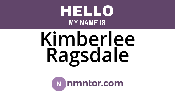 Kimberlee Ragsdale