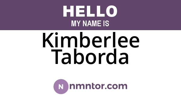 Kimberlee Taborda