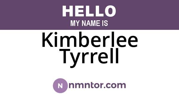 Kimberlee Tyrrell