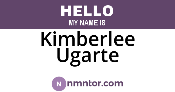 Kimberlee Ugarte