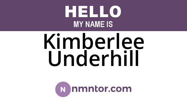 Kimberlee Underhill
