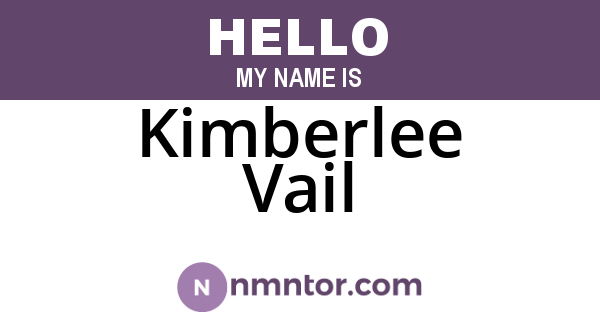 Kimberlee Vail